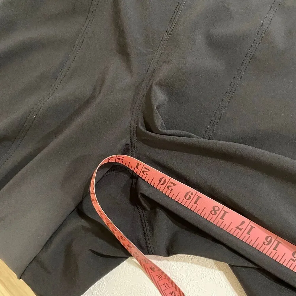 Athleta Women’s Wide Leg Pants Black Size 8 Pull-On Relaxed Fit